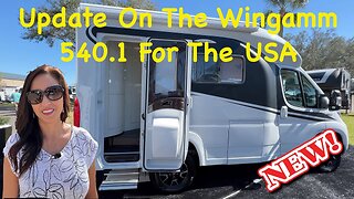 Update On The Wingamm Oasi 540.1 European designed RV for the US Market (2023 Tampa RV Super-show)