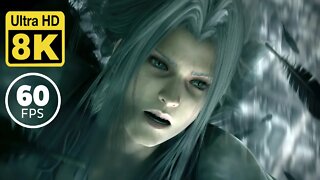 FINAL FANTASY VII Advent Children Sephiroth VS Cloud 8K 60 FPS (Remastered with Machine Learning AI)
