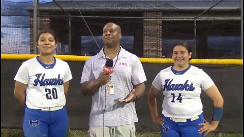 Hebron Pitcher Lucy Crowder & Infielder Liz Cordona after 8-0 Win over Coppell