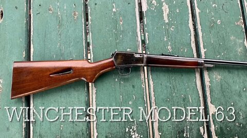 Winchester model 63 first year of production Winchesters first 22lr semi auto