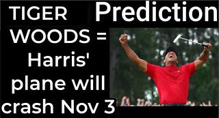 Prediction - TIGER WOODS CRASH prophecy = Harris’ plane will crash Nov 3