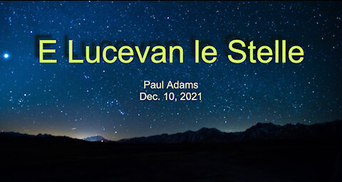 E Lucevan le Stelle