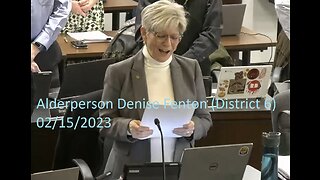 Alderperson Denise Fenton's (District 6) Invocation At 02/15/2022 Common Council Meeting