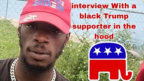 interview With a black Trump supporter in the hood 🇺🇸🇺🇸🇺🇸
