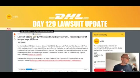 Pack and Ship Express & #DHL Lawsuit Update DAY 129 #ElPaso #Texas