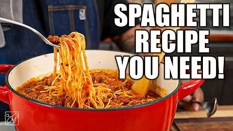The only homenade spaghetti recipe you'll ever need