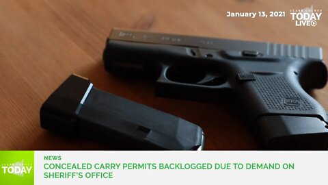 Concealed carry permits backlogged due to demand on Sheriff's Office