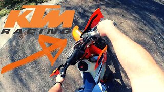 Take a spin on the 2021 KTM Kailub Russell Edition 350 XC-F with me! | 4K