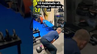 Kettlebell Workout - Swings and Offset Push-ups