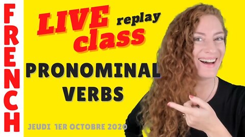 Direct : French live in English - Pronominal verbs in French - For beginner French learners
