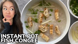🐟 Instant Pot Fish Congee Recipe (Pressure Cooker) w/ My Favorite Toppings 魚片粥 | Rack of Lam