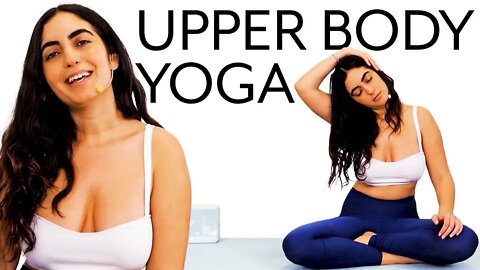 Yoga for Upper Body Strength, Shoulders & Chest, 15 Minute Routine for Stress Relief, Beginners Yoga