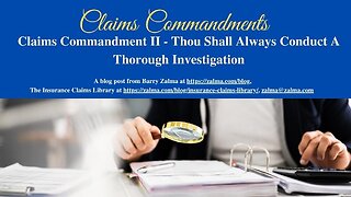 Claims Commandment II