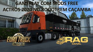 100% Mods Free: Actros MP4 no Rodotrem Caçamba