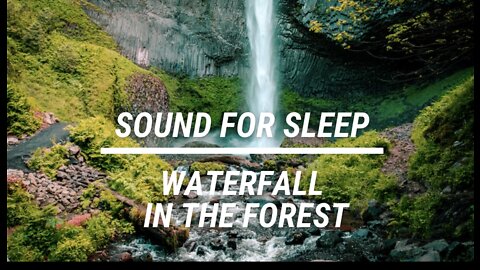 Sound for sleep Waterfall in the Forest 3 hours