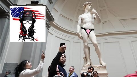 ITALY installs PENIS COVER on DAVID sculpture by Michelangelo so Americans can view it too