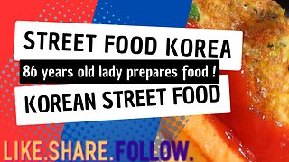 Street Food Korea - 86 years old lady prepares food ! - Korean Street Food