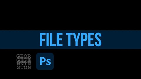 File Types for digital images