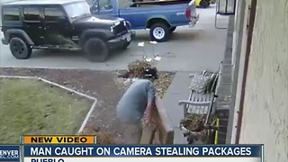 Man caught on camer stealing packages