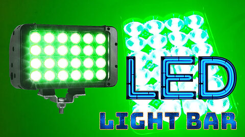 Green LED Light Bar - 4230 Lumens Spot or Flood