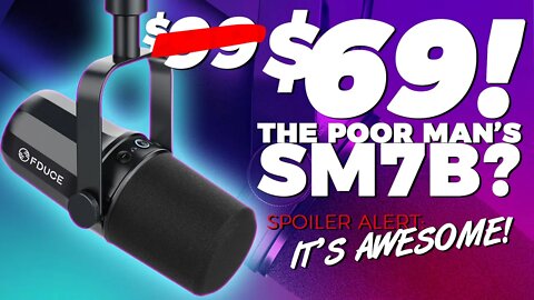 🎤[Temporarily $69!!!] $99 Shure SM7B Alternative? Fduce SL40 Podcast Microphone Review🎤