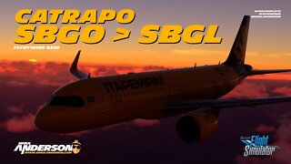 SBGO - SBGL pela Itapemirim. FBW A320NX + Self Loading Cargo + Catrapo