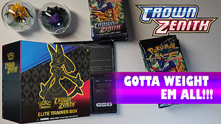 Can a Pokemon Crown Zenith Booster Packs be Weighted?