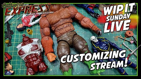 Customizing Action Figures - WIP IT Sunday Live - Episode #61 - Painting, Sculpting, and More!