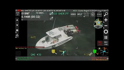PSO’s Maritime Operations and Aviation rescue boaters after they capsized