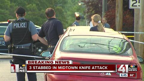 Police investigate triple stabbing in Midtown