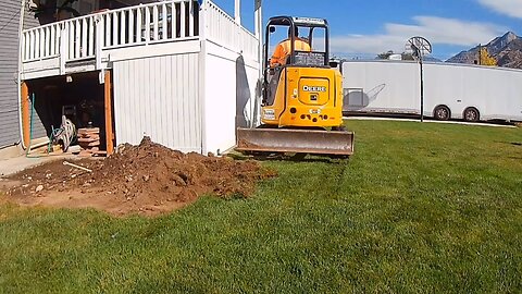 Concrete patio, parking and sidewalk!