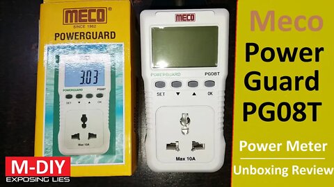 Meco Power Guard PG08T Power Meter (Unboxing Review) [Hindi]