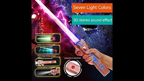 Unleash Your Inner Jedi with 7 Color Lightsabers!