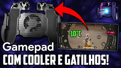 GAMEPAD DE CELULAR com COOLER e GATILHOS PARA JOGOS! | MUITO BARATO E ME SURPREENDEU!