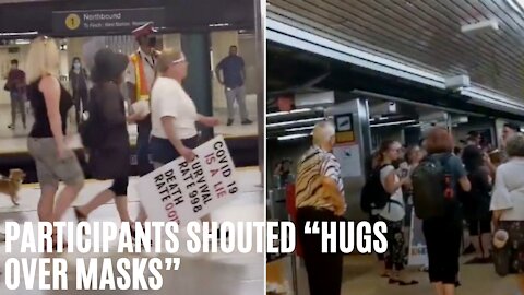 Loud Anti-Mask Protesters Took Over The TTC On Tuesday Morning