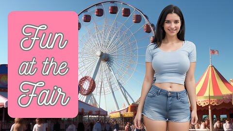 "Brittany's Fun-Filled Fair Adventure: Denim Shorts & Tight Tees Edition!