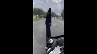 Riding in the rain