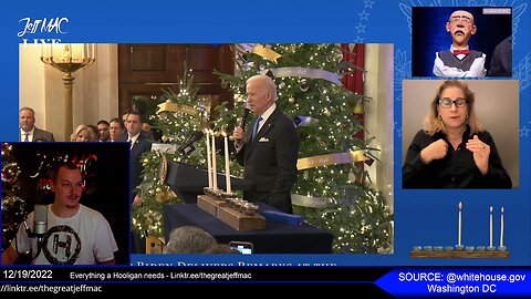 LIVE WATCH PARTY: An Old Man Walter Hanukkah, Then WH Press Briefing with KJP