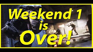 Modern Warfare Beta Weekend 1 is Over!