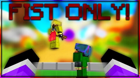 Boxing Bedwars Players With My Fist | Solo Bedwars Challenge