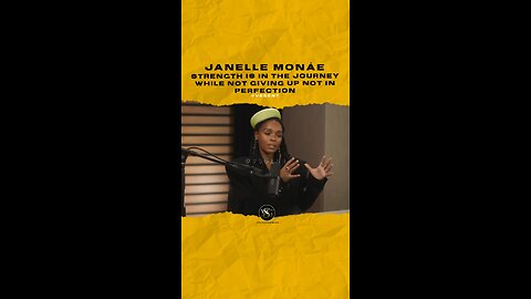 @janellemonae Strength is in the journey while not giving up not in being perfect