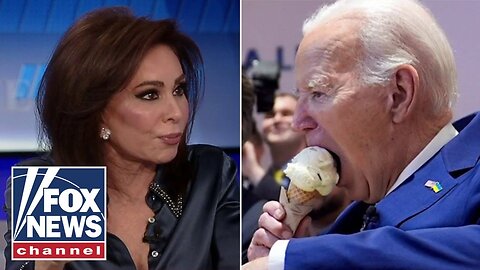 Judge Jeanine: Biden Licks Ice Cream Amid Global Crises || fox news