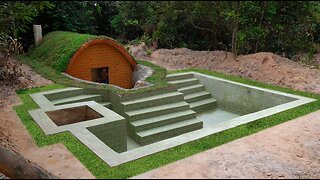 7Days Building Swimming Pool for Underground House with Decoration Underground Room