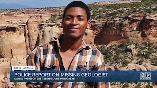 Police report released on missing geologist Daniel Robinson