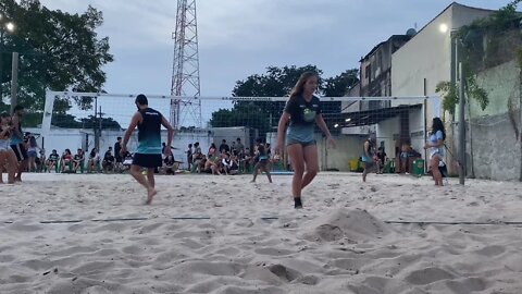 Mariah e Feijó X Paloma e Fred - Final do Desafio CTGB futevôlei misto iniciante