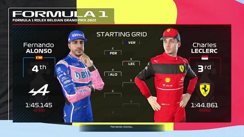 F1 22 Belgian Grand Prix Starting Lineup MULTIVERSE !!