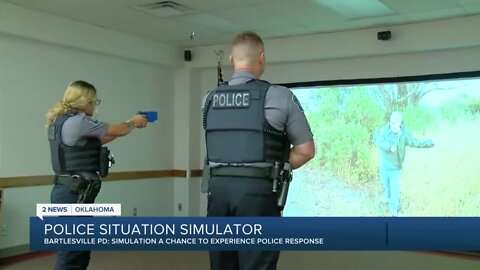 Police situation simulator in Bartlesville