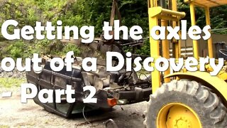 Removing the axles from a scrap Discovery 1 the easy way (for some) Part 2