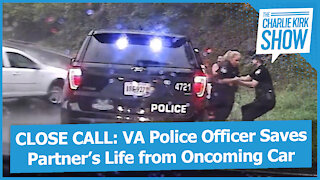 CLOSE CALL: VA Police Officer Saves Partner’s Life from Oncoming Car