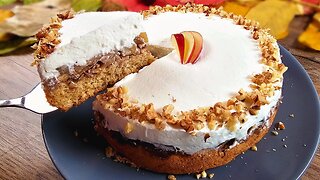 Most delicious cake with oats and apples you have ever eaten! Recipe from Germany🍎